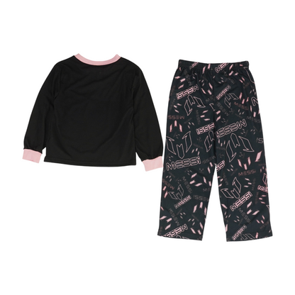 Black Graphic Pajama Set