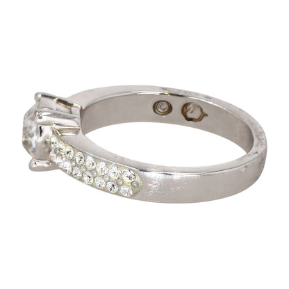 Silver Tone Crystal Band