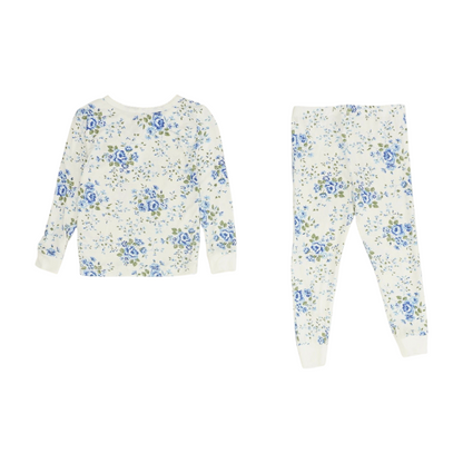White Floral Pajama Set