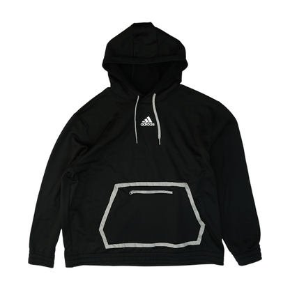 Black Solid Hoodie Pullover