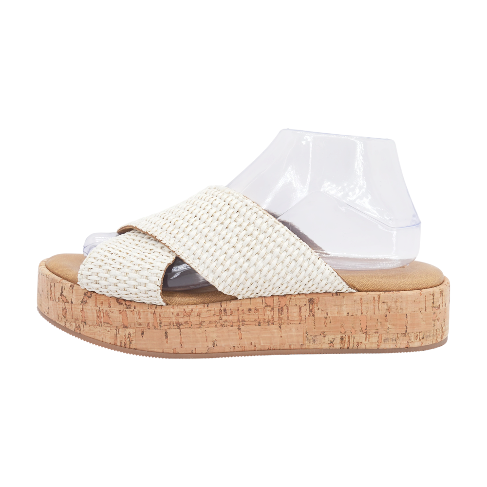 Ivory Flat Sandals