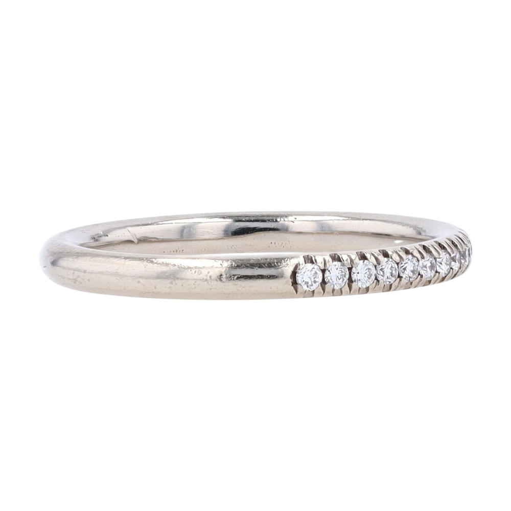 1/8 ctw 14K White Gold Diamond Band