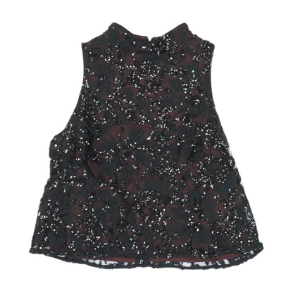 Black Floral Blouse