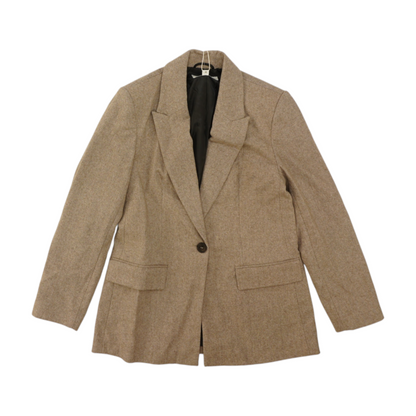 Brown Herringbone Blazer