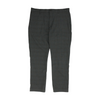 Charcoal Plaid Straight Pants
