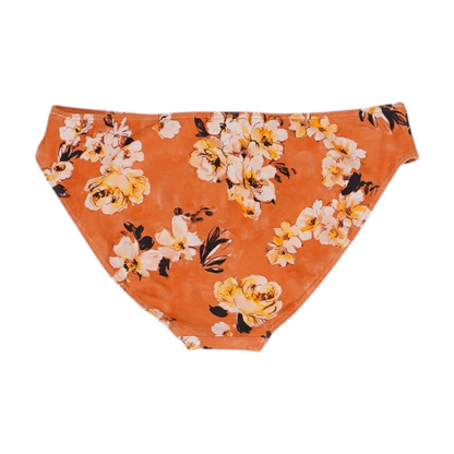 Orange Floral Swim Bottom
