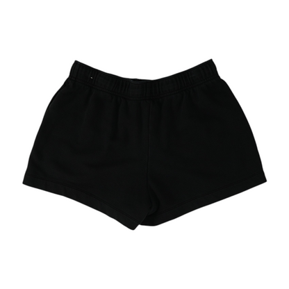 Black Solid Active Shorts