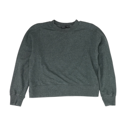 Gray Solid Sweatshirt Pullover
