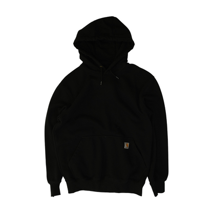 Black Solid Hoodie Pullover