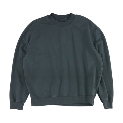 Gray Solid Sweatshirt Pullover