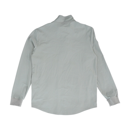 Gray Solid 1/4 Zip Pullover