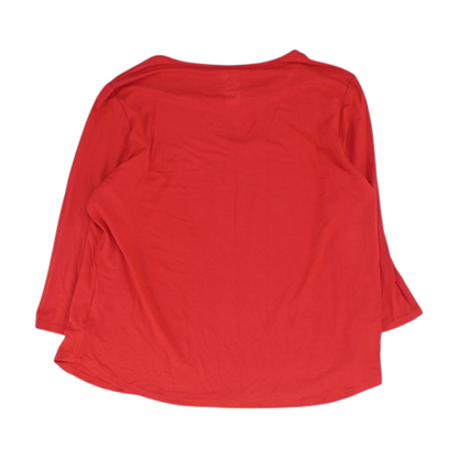 Red Petite Blouse