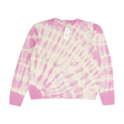 Pink Tie-Dye Pullover Sweater