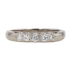 Peacock 1/6 ctw 18K White Gold Diamond Band Ring – Image 1