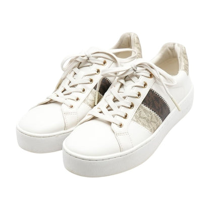 Beige Low Top Athletic Shoes