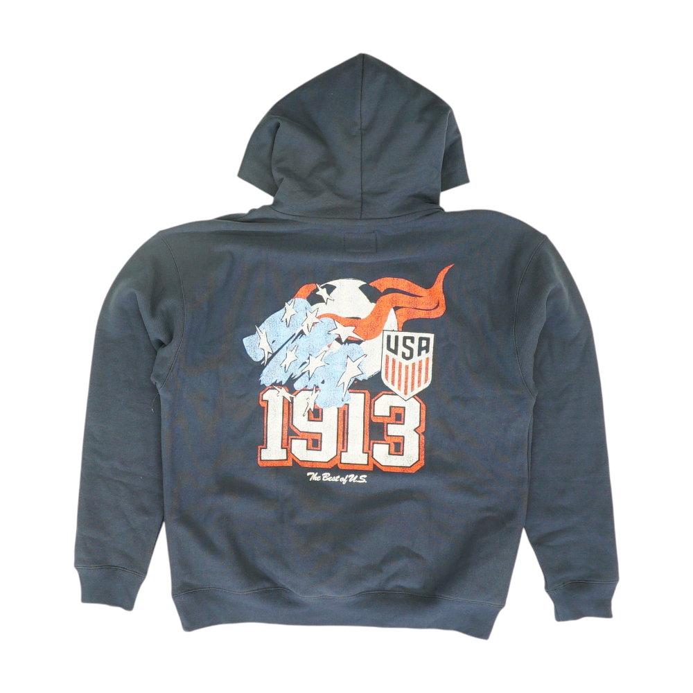 Navy USA Solid Hoodie Pullover