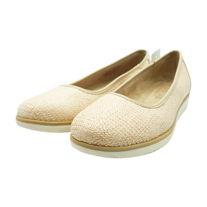 Beige Slip-On Flats