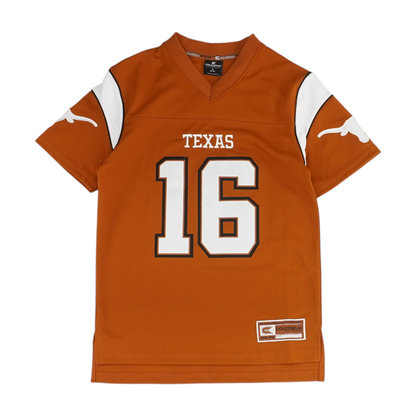 Boys' Rust Texas Longhorns Short Sleeve Jersey
