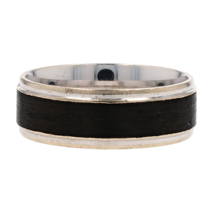 14K White Gold Band Ring