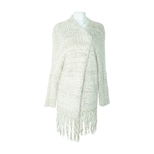 Beige Plus Cardigan Sweater