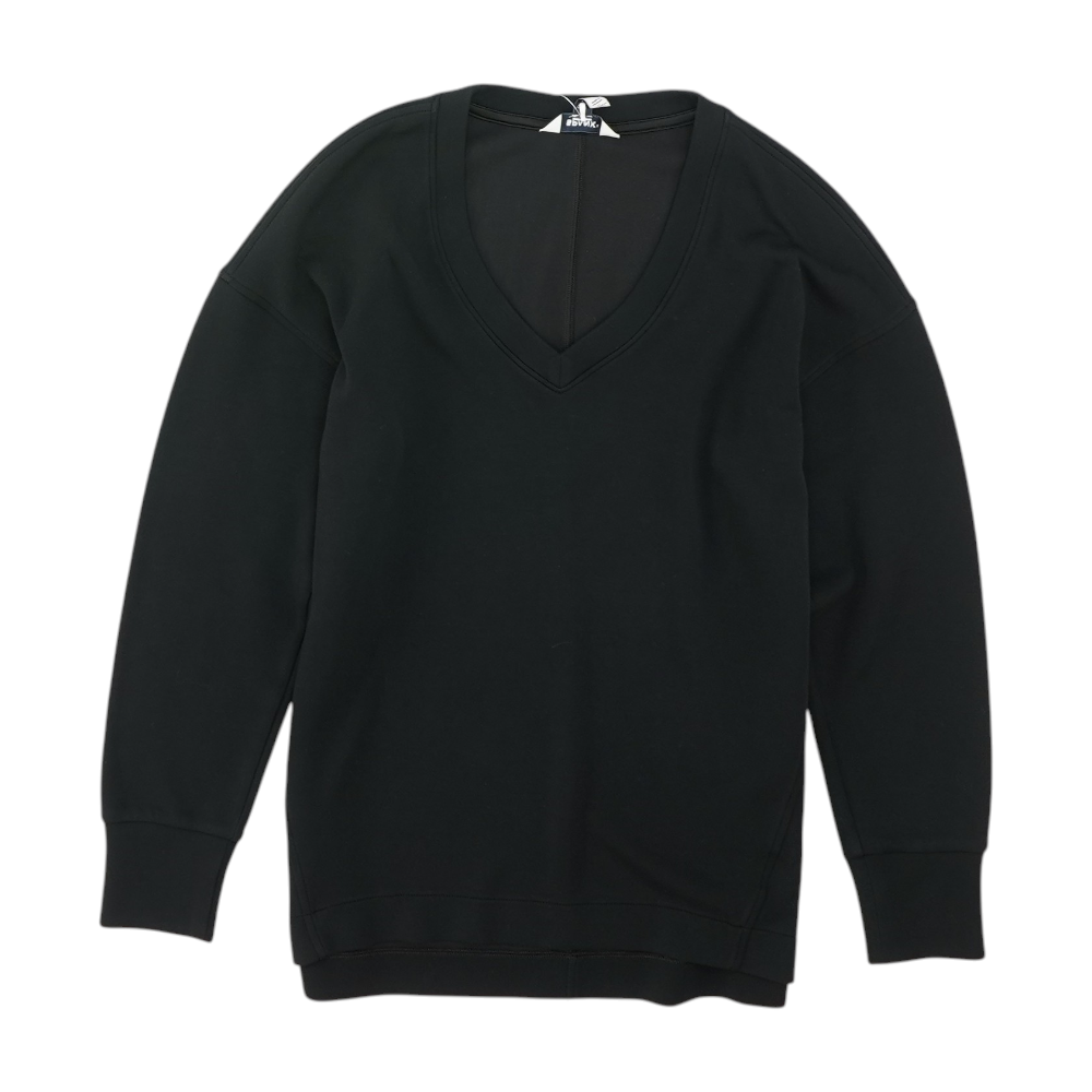 Spanx Black Solid Sweatshirt Pullover – Image 1