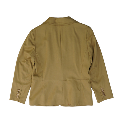 Khaki Petite Solid Blazer