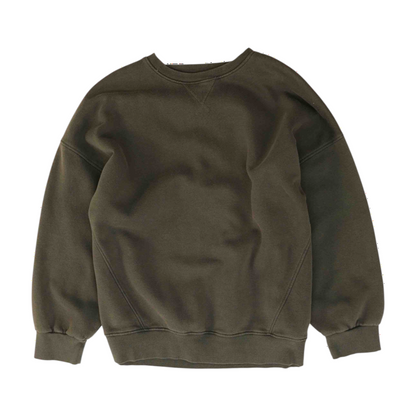 Gray Solid Sweatshirt Pullover