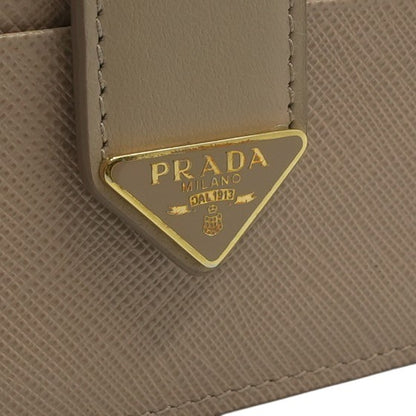 Saffiano and Smooth Leather Card Holder