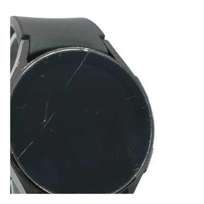 40mm Galaxy Watch4 Silver Smartwatch Black Band S/M