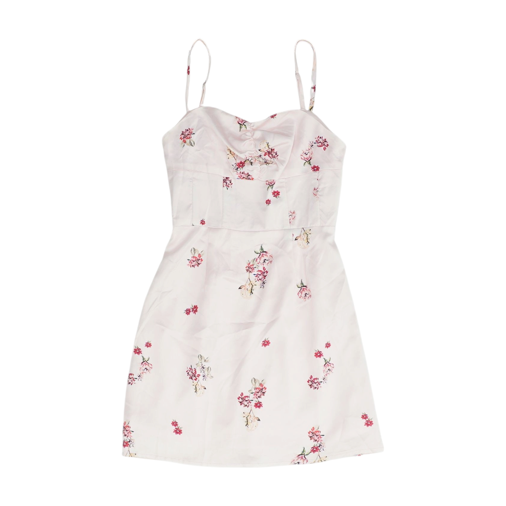 Pink Floral Mini Dress