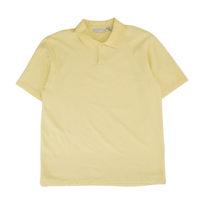 Yellow Solid Short Sleeve Polo