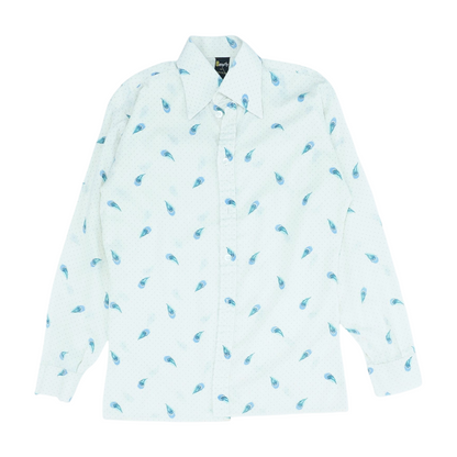 Beige Novelty Long Sleeve Button Down