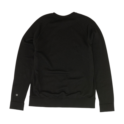 Black Solid Sweatshirt Pullover