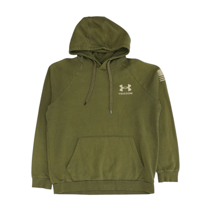 Green Solid Hoodie Pullover