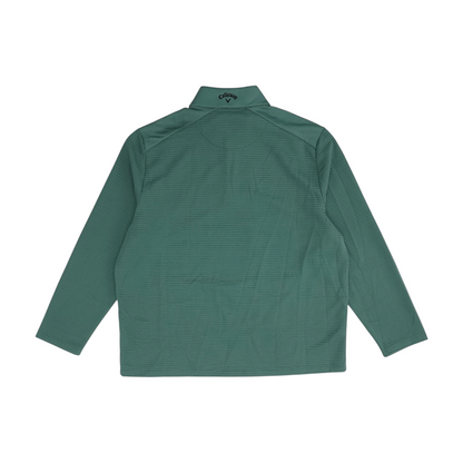 Green Solid 1/4 Zip Pullover