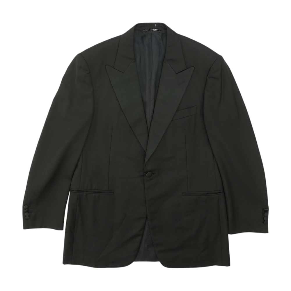 Canali Black Solid Sport Coat – Image 1