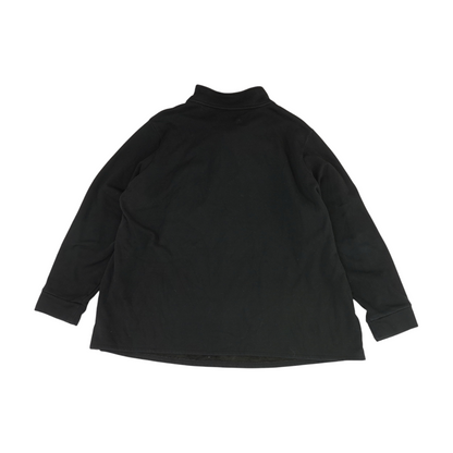 Black Plus Solid Pajama Top