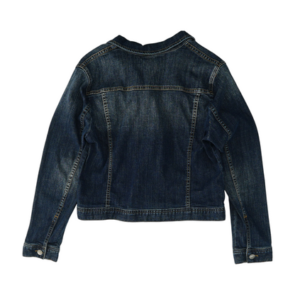 Blue Solid Denim Jacket