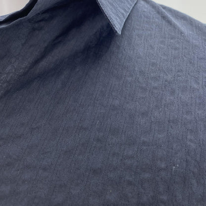 Navy 2020 Oblique Jacquard Shirt