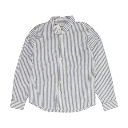Blue Striped Long Sleeve Button Down