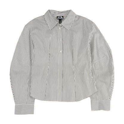 White Striped Button Down