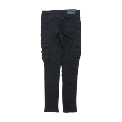 Black Tapered Jeans