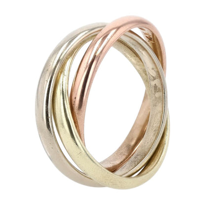 14K Tri Tone Gold Trinity Band