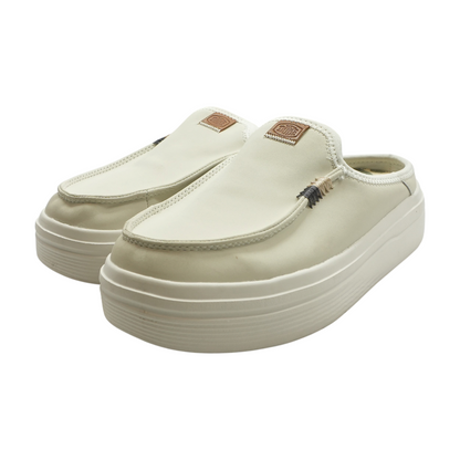 Ivory Slip-On Flats