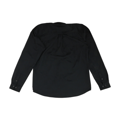 Black Tall Check Long Sleeve Button Down