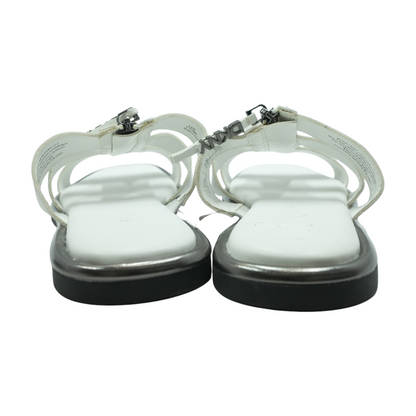 White Flat Sandals