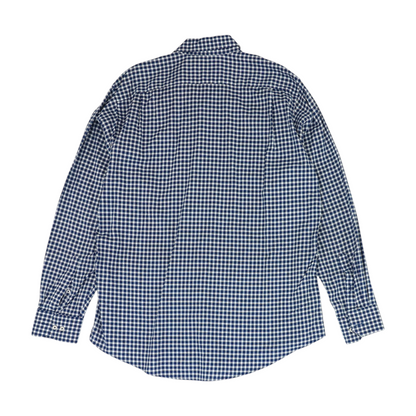 Blue Check Long Sleeve Button Down