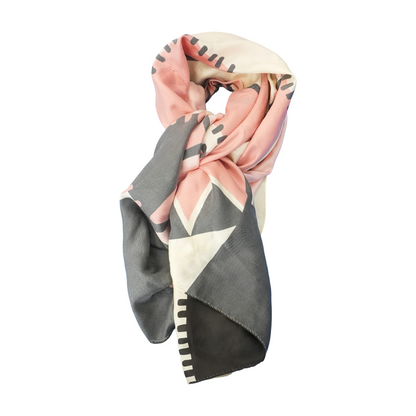 Multi Print Silk Scarf