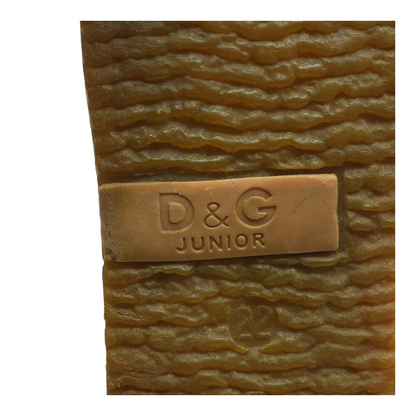 Dolce & Gabbana Brown Leather Boot with Shearling Lining – Image 5
