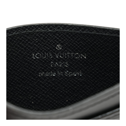 Black Epi Leather Card Case
